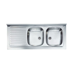 Lavello Inox x Mobile 2 Vasche 120X50 Sx - CM