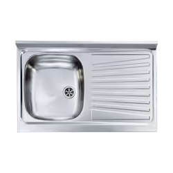 Codice: DF-5224200008 Marca: CM. Cm Lavello Inox X Mobile 1 Vasca 80X50 Dx