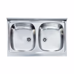 Codice: DF-5224200108 Marca: CM. Cm Lavello Inox X Mobile 2 Vasche 80X50