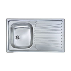 Lavello Inox 1 Vasca 86X50 Incasso Dx - CM