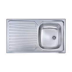 Codice: DF-5224230086 Marca: CM. Cm Lavello Inox 1 Vasca 86X50 Incasso Sx