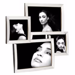 Mascagni M470, Cornice per foto multipla, Metallo, Argento, 8 x 8 cm, 10 x 15 cm