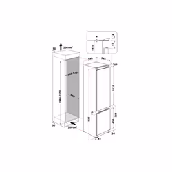 Whirlpool WHC20 T152 Da incasso 280 L E Bianco - Vista aggiuntiva 7