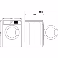 Whirlpool Asciugatrice a libera installazione - C WD 83M WBS IT