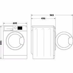 Whirlpool Lavatrice a libera installazione - WAM 76WBC IT - Vista aggiuntiva 7