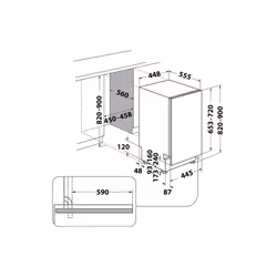 Whirlpool WSIC 3M27 C A scomparsa totale 10 coperti - Vista aggiuntiva 4