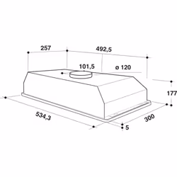 Whirlpool WCT 64 FLS X Integrato Acciaio inox 332 m³/h - Vista aggiuntiva 4