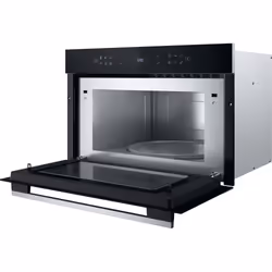 Whirlpool WMD7O4TX Nero, Acciaio inox Microonde con grill Da incasso 31 L 1000 W