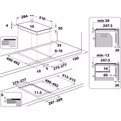 Whirlpool WS Q0530 NE Nero Da incasso 28 cm Piano cottura a induzione 2 Fornello(i) - Vista aggiuntiva 7