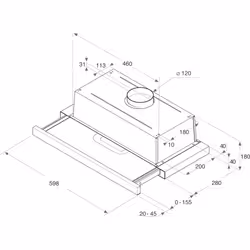 Whirlpool AKR750GK Semintegrato (semincassato) Nero D 304 m³/h - Vista aggiuntiva 2