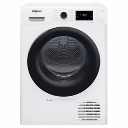Whirlpool FT M22 9X3B IT, Libera installazione, Caricamento frontale, Pompa di calore, Bianco, Manopola, Touch, Nero
