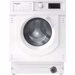 Whirlpool BI WDWG 751482 EU N, Caricamento frontale, Da incasso, Bianco, Sinistra, 5 kg, 1400 Giri/min