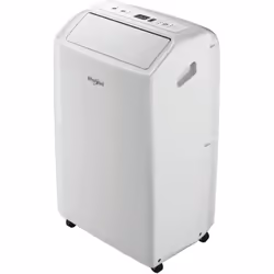 Condizionatore Whirlpool PACF29CO W classe A efficienza energetica. Colore bianco. Ruote intelligenti, per spostare il tuo co ...