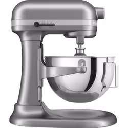 KitchenAid 5KSM55SXXECU, Sbattitore con base, Grigio, Sbattitura, Impasto, Miscelatura, Stirring, 1,1 m, 5,2 L, Acciaio inox