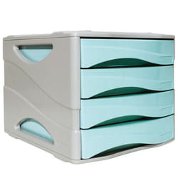 ARDA 15P4PPASBL organizzatore per cassetto di scrivania Plastica Blu, Grigio