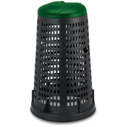 Stefanplast - bidone trespolo Lt. 100 - ø cm. 58x90 h coperchio col. Verde