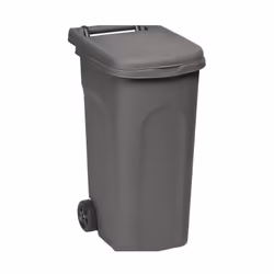 Codice: RD-25599 Marca: STEFANPLAST. Bidone con ruote urban eco system - capacita' 80 lt. con anello ferma sacco e maniglione ...