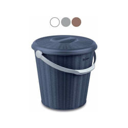 Pattumiera Tonda Elegance Grigio L 10 Stefanpl