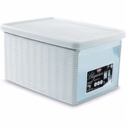 Dimensioni prodotto cm: Larghezza 29 cm Profondità 39 cm Altezza 21 Capacità: 15 lt Colore Bianco Particolarita' coperchio su ...