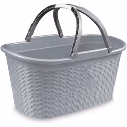 Cesta Porta Biancheria - 35 Litri Dimensioni: H 29,5 cm, L 58 cm, P 38 cm Impugnatura soft touch Pratica impugnatura in gomma ...