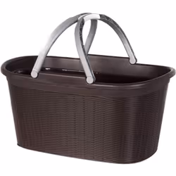Cesta Porta Biancheria - 35 Litri Dimensioni: H 29,5 cm, L 58 cm, P 38 cm Impugnatura soft touch Pratica impugnatura in gomma ...