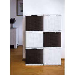 Stefanplast Scarpiera Elegance Moka 40x30 H40 cm - Modulo Impilabile, colore Moka - Vista aggiuntiva 4