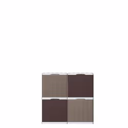 Stefanplast Scarpiera Elegance Moka 40x30 H40 cm - Modulo Impilabile, colore Moka - Vista aggiuntiva 5
