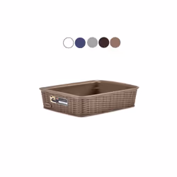 Stefanplast Cestino Elegance Bianco Cm 25X19 H 6 Stefanpl - Vista aggiuntiva 2