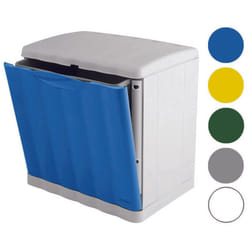 Stefanplast - Pattumiera modulare amica eco - space in polipropilene lt.20 - cm.40x30x40h. - colore azzurro