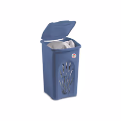 Portabiancheria primavera 50lt traforato palace blue StefanplastDimensione: cm 37x37x56h 14,6"X14,6"X22,04"hColore palace blu ...