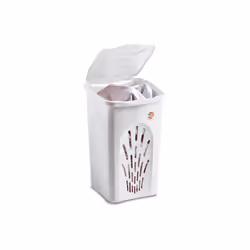 STEFANPLAST Portabiancheria Primavera Traforato 50lt BiancoPratico portabiancheria, versatile e maneggevole dotato di fessure ...