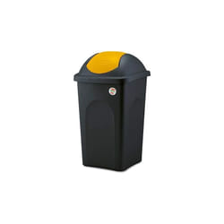 No Brand - Stefanplast Pattumiere con Coperchio Oscillante 60 l Giallo