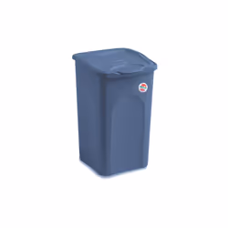 Portabiancheria primavera 50lt chiuso palace blue StefanplastDimensione: cm 37x37x56h 14,6"x14,6"x22,05"hColore palace bluePr ...