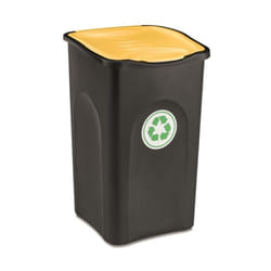 Stefanplast Pattumiera Ecogreen 37x37x56 50LT Nero/Giallo