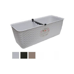 Stefanplast - Vaso Natural Rett. Tortora 40X16 h 13 Stefanpl