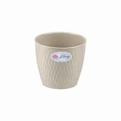 STEFANPLAST Vaso Liberty d16 TravertinoVaso Liberty da interno/esterno Ø 16 cm adatto a contenere un vaso da 15 cmØ cm 16x15h ...