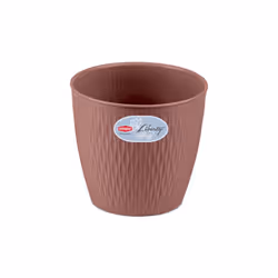 Vaso liberty D25XH.23 rosy brown STEFANPLASTVaso dalle linee eleganti e dai colori accattivanti, perfetto sia per l’utilizzo ...