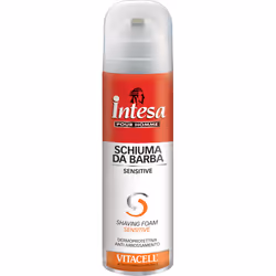 Intesa Schiuma da Barba Vitacell 300ml, Balsamo da barba, Uomo, Pelle sensibile, 300 ml, Antirritazione, Antirughe, Idratante ...