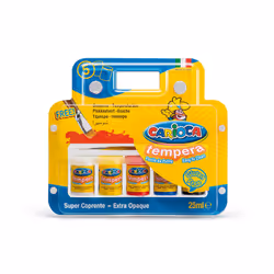 Carioca Tempera, Multi, 25 ml, Barattolo, Blister, 5 pz