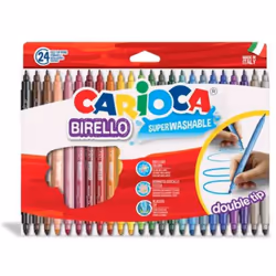 Carioca Birello, Fine/Medio, Multicolore, Tipo di punta, 2,6 mm, 4,7 mm, Rotondo