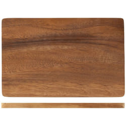 H&h - tagliere in legno scuro rettangolare 23
