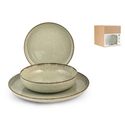 H&H 9000614 servizio da tavola 12 pz Porcellana Verde