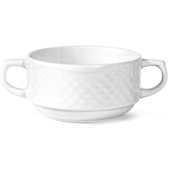 H&h - 4373866 Tazza da Brodo Afrodite, Porcellana, Bianco, 300 cc, Porcelain