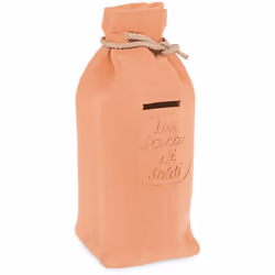Descrizione Salvadanaio sacco terracotta, 25 cm. Brand - PENGO. Prodotto di qualità. Ottima idea regalo. Contenuto della conf ...