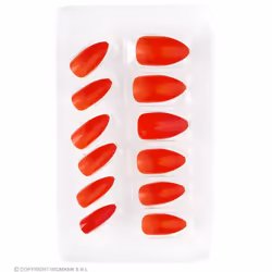 WIDMANN Set Da 12 Unghie Stiletto Rosse Auto-Adesive