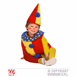 WIDMANN Pagliaccio (Costume, Cappello) (90-104 Cm / 1-3 Years)