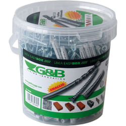 Tassello nylon 'gl' gl6 vps 6 x 30 300 pz+punta 6 x 100