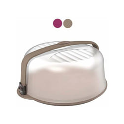 Ecoplast - Contenitore Tond Torta Tortora 37 h 16 Biesse Casa