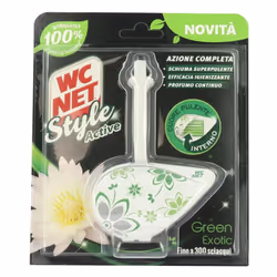 WC NET STYLE ACTIVE TAVOLETTA GREEN EXOTIC AD AZIONE COMPLETA Wc Net è in grado di offrire una linea completa di pulitori wc ...