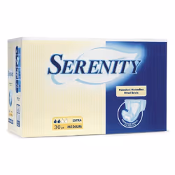 Serenity Classic Extra è un prodotto dedicato alla cura dell'incontinenza, progettato per offrire comfort, discrezione e prot ...